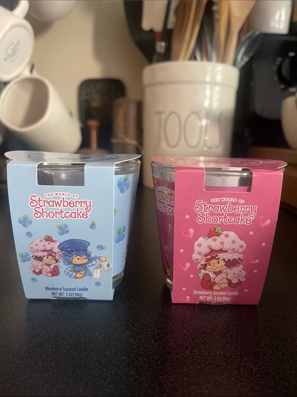 Strawberry Shortcake Scented Candle Set of 2 Blueberry & Strawberry